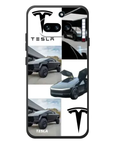 Чехол для Nothing Phone (4a) с картинкой «Коллаж Cybertruck Tesla»