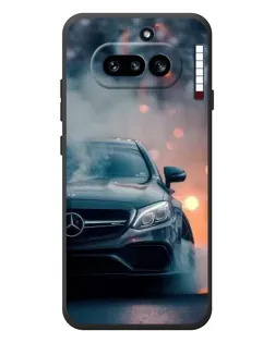 Чехол для Nothing Phone (4a) с картинкой «Mercedes — ночной город» Чехол для Nothing Phone (4a) с картинкой «Mercedes — ночной город»