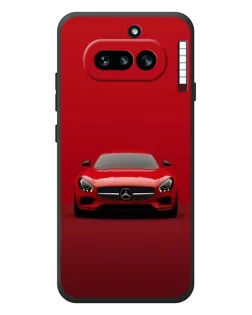 Чехол для Nothing Phone (4a) с картинкой «Красный Mercedes AMG»