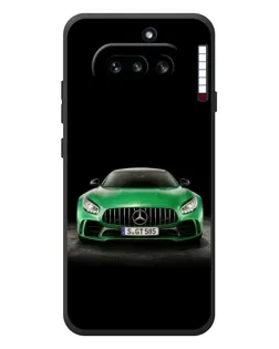 Чехол для Nothing Phone (4a) с картинкой «Mercedes — неоновый лого»