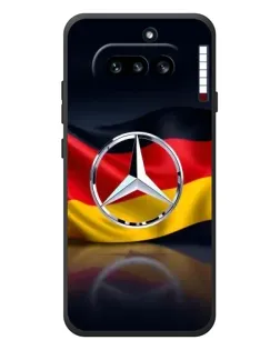 Чехол для Nothing Phone (4a) с картинкой «Mercedes — флаг Германии»