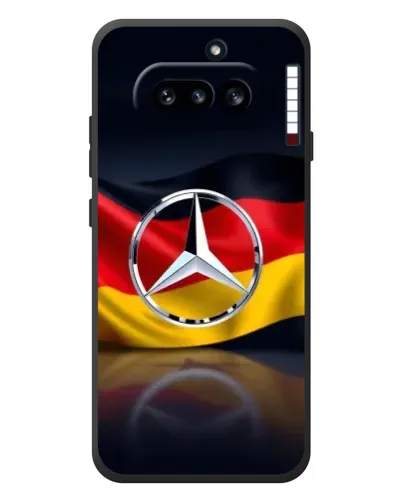Чехол для Nothing Phone (4a) с картинкой «Mercedes — флаг Германии» Чехол для Nothing Phone (4a) с картинкой «Mercedes — флаг Германии»