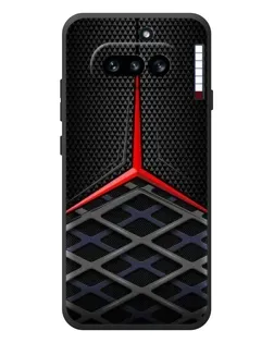 Чехол для Nothing Phone (4a) с картинкой «Mercedes Carbon Grid»