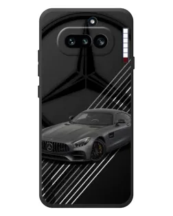 Чехол для Nothing Phone (4a) с картинкой «Mercedes AMG — графика»