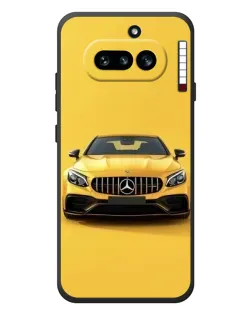 Чехол для Nothing Phone (4a) с картинкой «Желтый Mercedes GT»