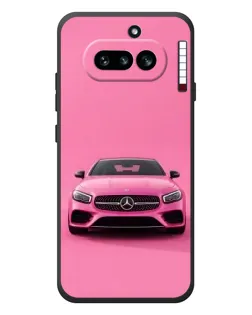 Чехол для Nothing Phone (4a) с картинкой «Розовый Mercedes AMG»