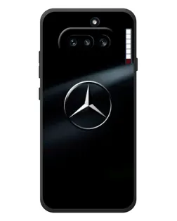 Чехол для Nothing Phone (4a) с картинкой «Mercedes на металле»