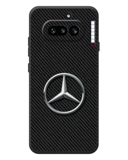 Чехол для Nothing Phone (4a) с картинкой «Карбоновый Mercedes стиль»