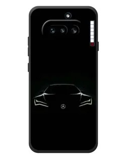 Чехол для Nothing Phone (4a) с картинкой «Mercedes — силуэт авто»