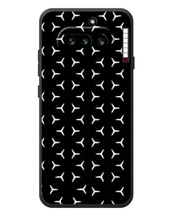 Чехол для Nothing Phone (4a) с картинкой «Mercedes паттерн звезд»