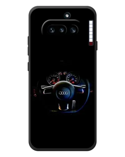 Чехол для Nothing Phone (4a) с картинкой «Салон Audi — руль»