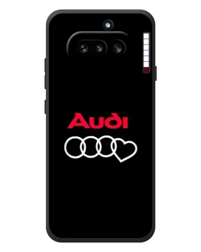 Чехол для Nothing Phone (4a) с картинкой «Логотип Audi Heart»