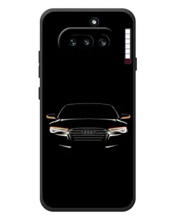 Чехол для Nothing Phone (4a) с картинкой «Audi — ночной контур» Чехол для Nothing Phone (4a) с картинкой «Audi — ночной контур»