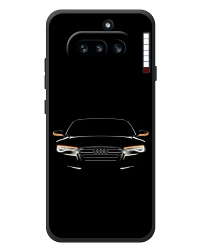 Чехол для Nothing Phone (4a) с картинкой «Audi — ночной контур»