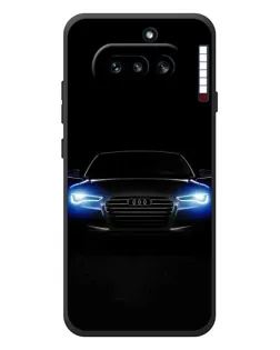 Чехол для Nothing Phone (4a) с картинкой «Audi в неоне» Чехол для Nothing Phone (4a) с картинкой «Audi в неоне»