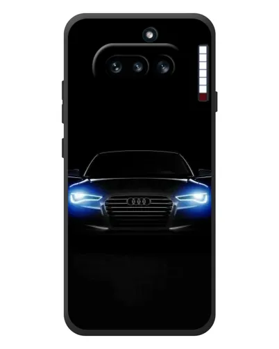 Чехол для Nothing Phone (4a) с картинкой «Audi в неоне»