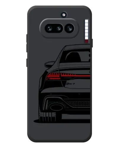 Чехол для Nothing Phone (4a) с картинкой «Задняя часть Audi — арт»