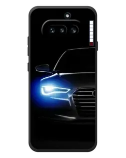 Чехол для Nothing Phone (4a) с картинкой «Неоновый взгляд Audi» Чехол для Nothing Phone (4a) с картинкой «Неоновый взгляд Audi»