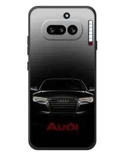 Чехол для Nothing Phone (4a) с картинкой «Audi — градиентный контур» Чехол для Nothing Phone (4a) с картинкой «Audi — градиентный контур»