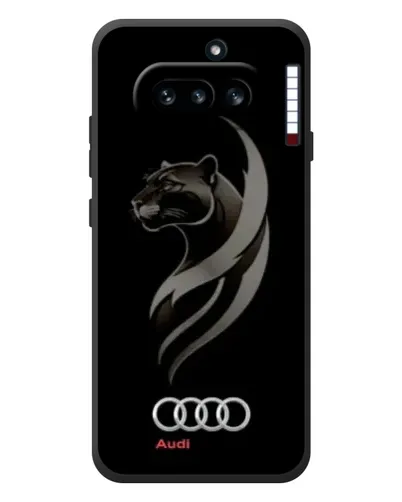 Чехол для Nothing Phone (4a) с картинкой «Графика — пантера и Audi»