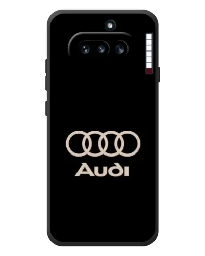 Чехол для Nothing Phone (4a) с картинкой «Audi — золотой логотип»