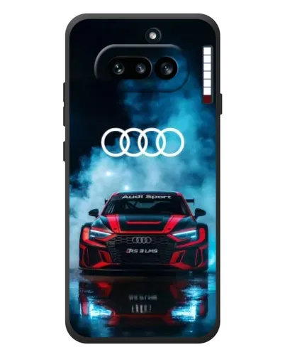 Чехол для Nothing Phone (4a) с картинкой «Audi Sport — неон»