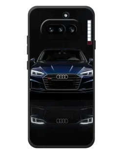Чехол для Nothing Phone (4a) с картинкой «Audi — ночное отражение» Чехол для Nothing Phone (4a) с картинкой «Audi — ночное отражение»