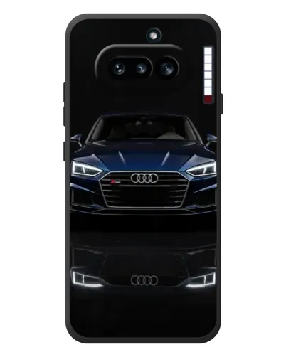 Чехол для Nothing Phone (4a) с картинкой «Audi — ночное отражение»