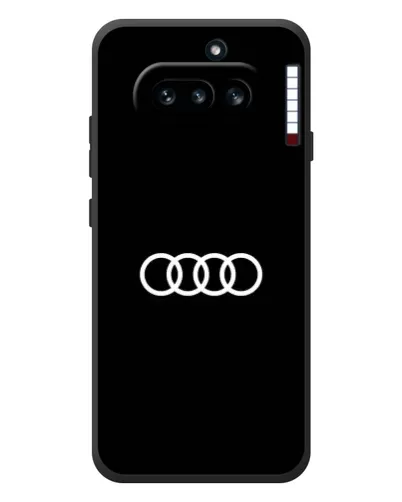 Чехол для Nothing Phone (4a) с картинкой «Audi White Logo»