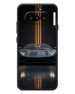 Чехол для Nothing Phone (4a) с картинкой «Lamborghini золотые линии»