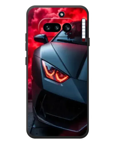Чехол для Nothing Phone (4a) с картинкой «Lamborghini красное сияние»