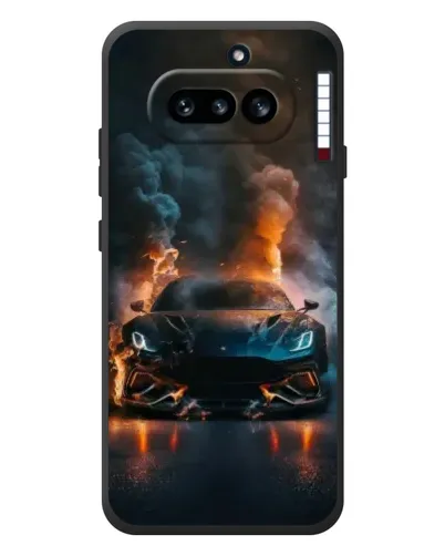 Чехол для Nothing Phone (4a) с картинкой «Lamborghini дымная эстетика»