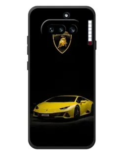 Чехол для Nothing Phone (4a) с картинкой «Lamborghini желтый акцент»