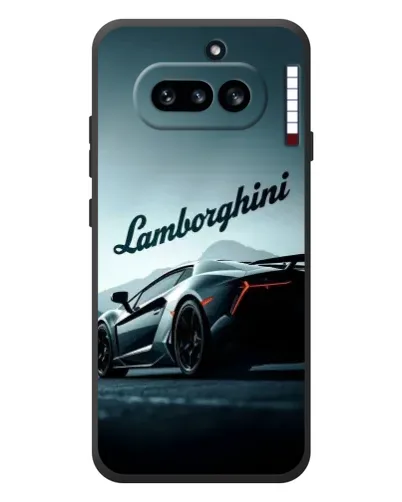 Чехол для Nothing Phone (4a) с картинкой «Классическая надпись Lamborghini»