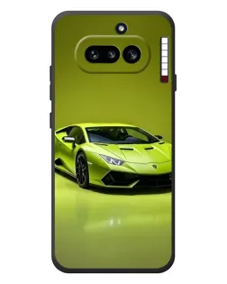 Чехол для Nothing Phone (4a) с картинкой «Салатовый Lamborghini Huracan»