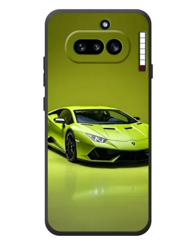 Чехол для Nothing Phone (4a) с картинкой «Салатовый Lamborghini Huracan»