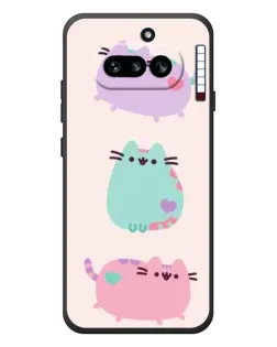 Чохол для Nothing Phone (4a) з картинкою «Pusheen тріо»