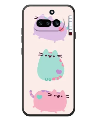 Чохол для Nothing Phone (4a) з картинкою «Pusheen тріо»