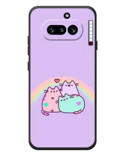 Чохол для Nothing Phone (4a) з картинкою «Веселкові Пушини»