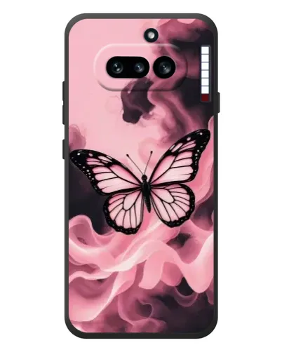 Чехол для Nothing Phone (4a) с картинкой «Бабочка в дыму» Чехол для Nothing Phone (4a) с картинкой «Бабочка в дыму»