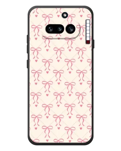 Чехол для Nothing Phone (4a) с картинкой «Розовые бантики Coquette» Чехол для Nothing Phone (4a) с картинкой «Розовые бантики Coquette»
