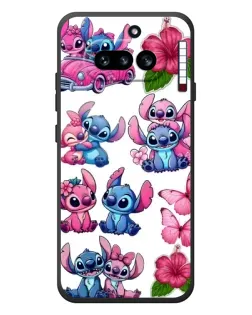 Чохол для Nothing Phone (4a) з картинкою «Стікери Stitch та Angel»