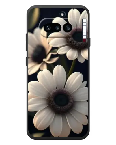 Чехол для Nothing Phone (4a) с картинкой «Белые маргаритки макро»