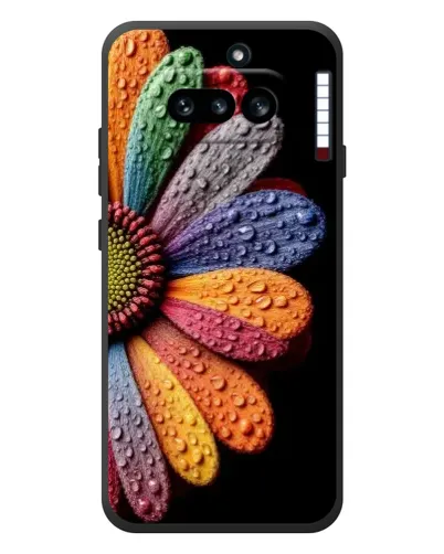 Чехол для Nothing Phone (4a) с картинкой «Радужный цветок»