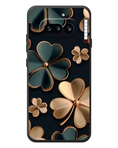 Чехол для Nothing Phone (4a) с картинкой «Клевер в золоте»