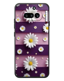 Чохол для Nothing Phone (4a) з картинкою «Ромашки на фіолетовому»