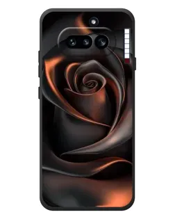 Чохол для Nothing Phone (4a) з картинкою «Шовкова чорна троянда»