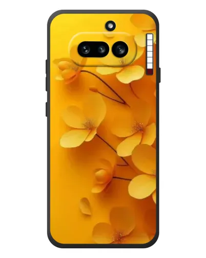 Чехол для Nothing Phone (4a) с картинкой «Золотые лепестки»