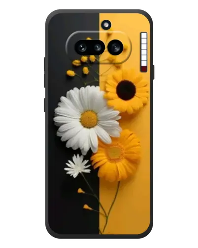Чехол для Nothing Phone (4a) с картинкой «Подсолнух и ромашка»