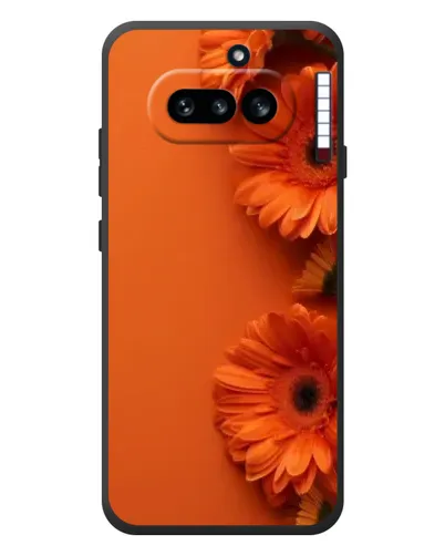 Чехол для Nothing Phone (4a) с картинкой «Оранжевые герберы»